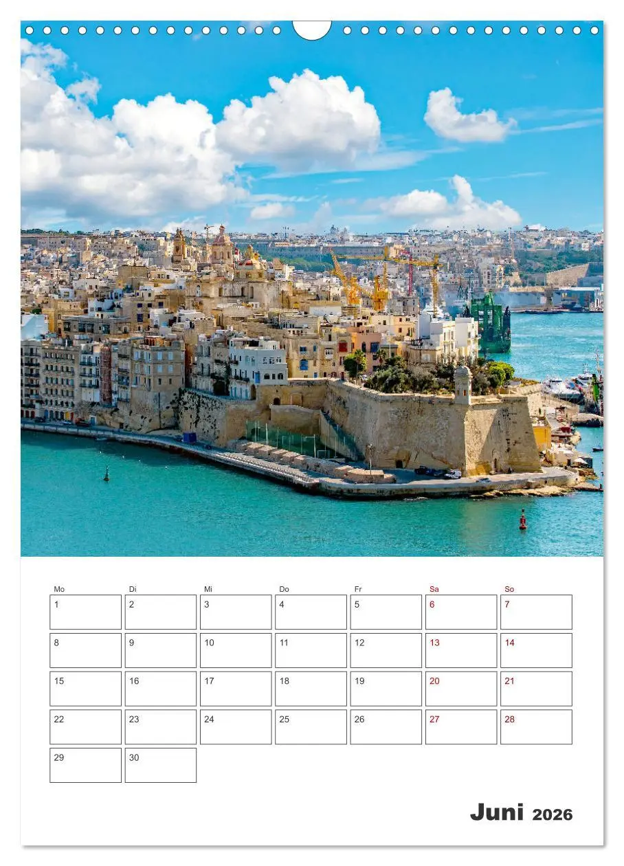 Bild: 9783516326048 | Valletta - Küstenstadt mit Charme (Wandkalender 2026 DIN A3 hoch),...