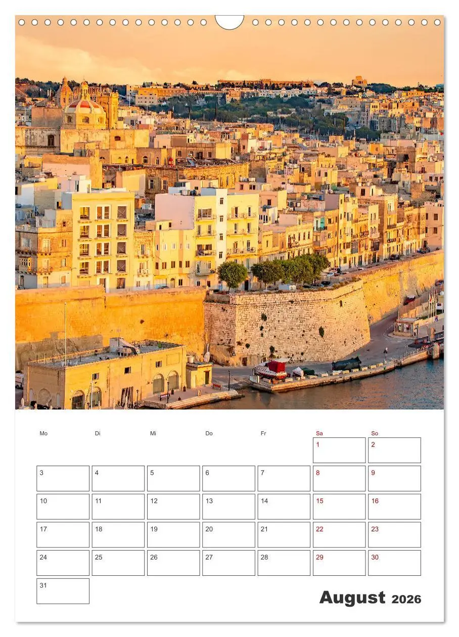 Bild: 9783516326048 | Valletta - Küstenstadt mit Charme (Wandkalender 2026 DIN A3 hoch),...