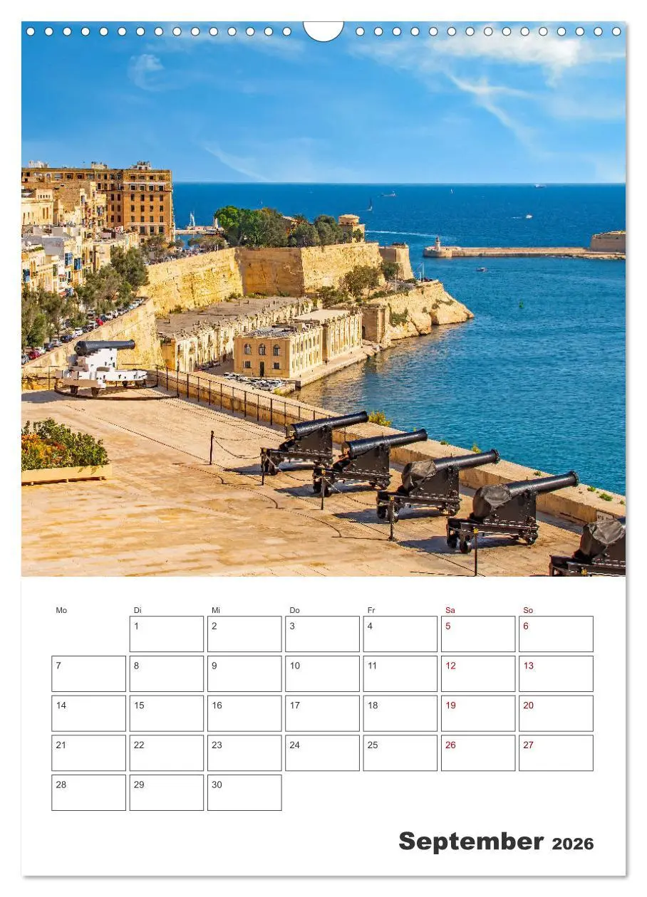 Bild: 9783516326048 | Valletta - Küstenstadt mit Charme (Wandkalender 2026 DIN A3 hoch),...