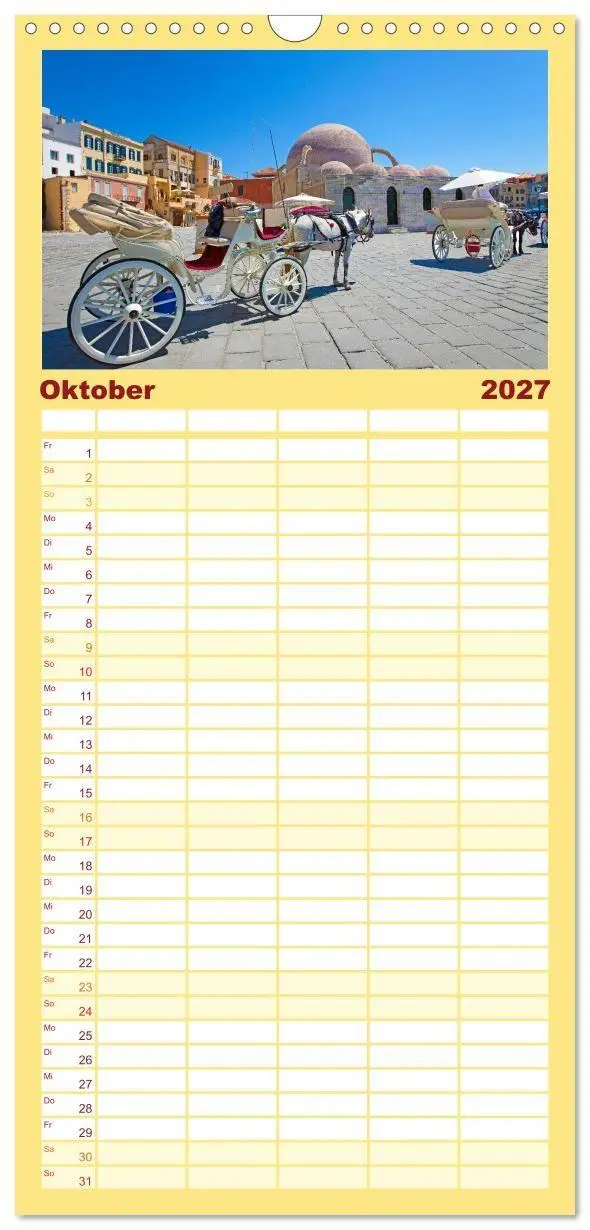 Bild: 9783594306048 | Familienplaner 2027 - Urlaubsparadies in Kreta mit 5 Spalten...