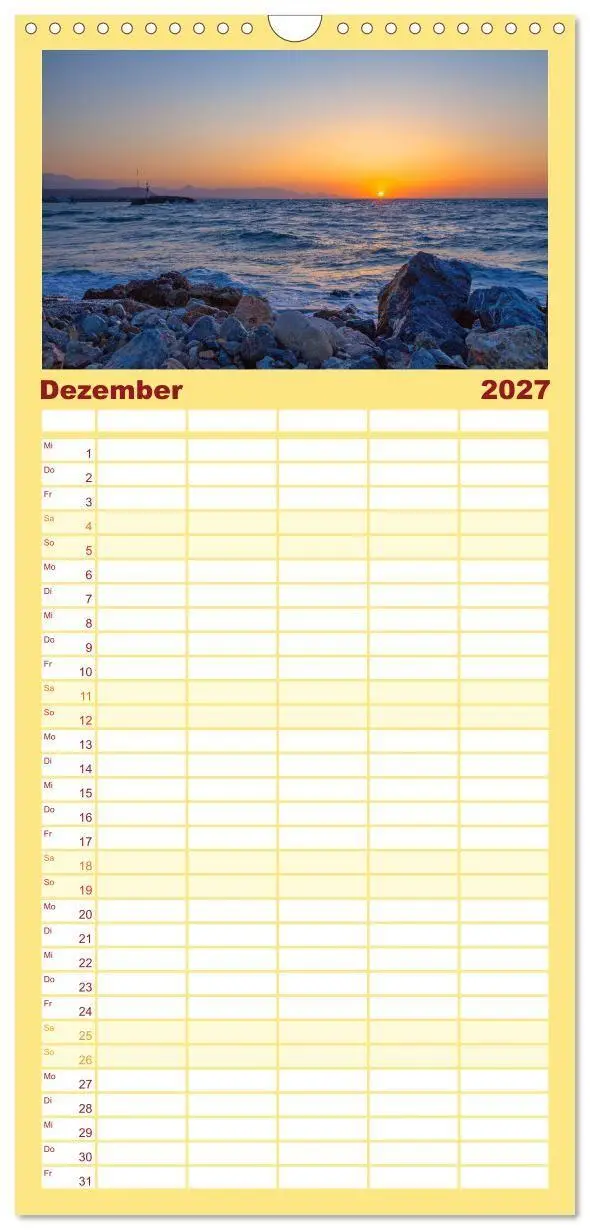 Bild: 9783594306048 | Familienplaner 2027 - Urlaubsparadies in Kreta mit 5 Spalten...