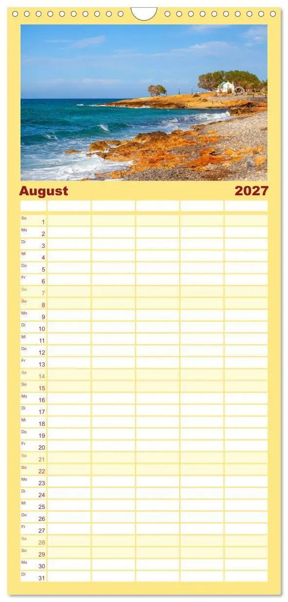 Bild: 9783594306048 | Familienplaner 2027 - Urlaubsparadies in Kreta mit 5 Spalten...