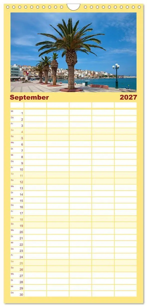 Bild: 9783594306048 | Familienplaner 2027 - Urlaubsparadies in Kreta mit 5 Spalten...