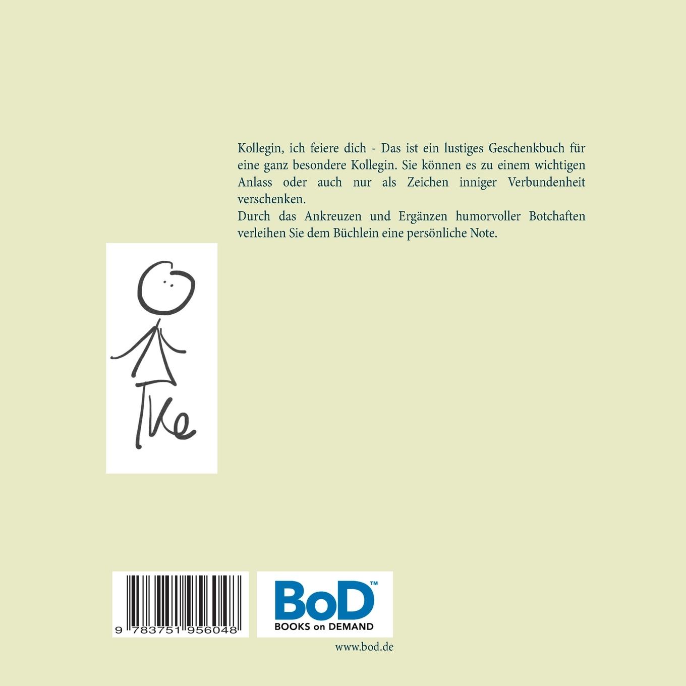 Rückseite: 9783751956048 | Kollegin, ich feiere dich | Frauke Rüffel | Taschenbuch | 72 S. | 2020