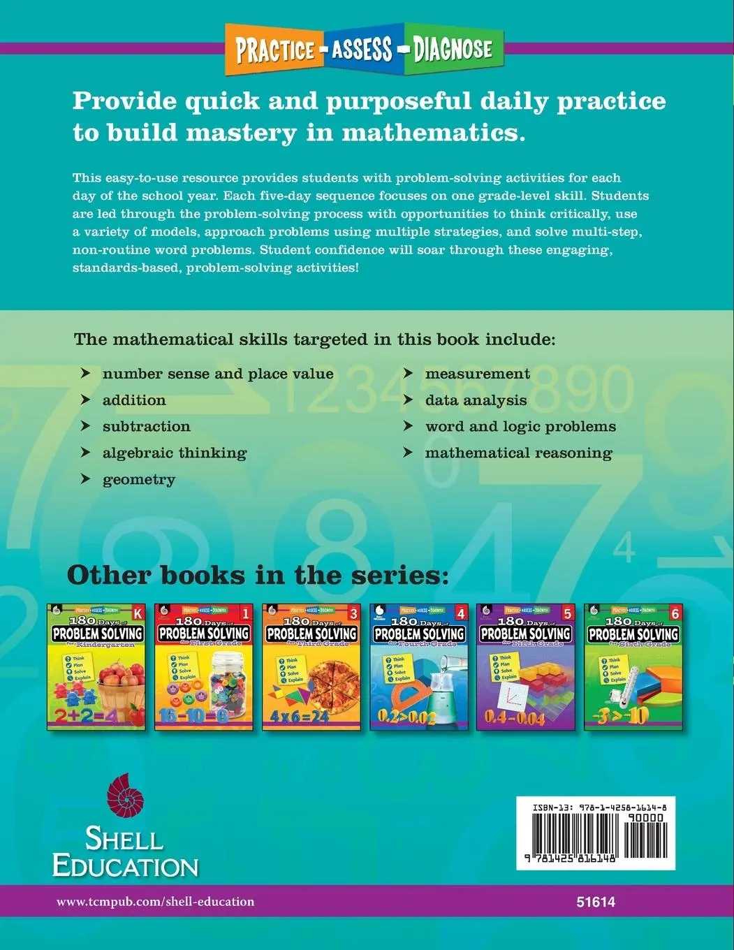 Rückseite: 9781425816148 | 180 Days of Problem Solving for Second Grade | Donna Ventura | Buch