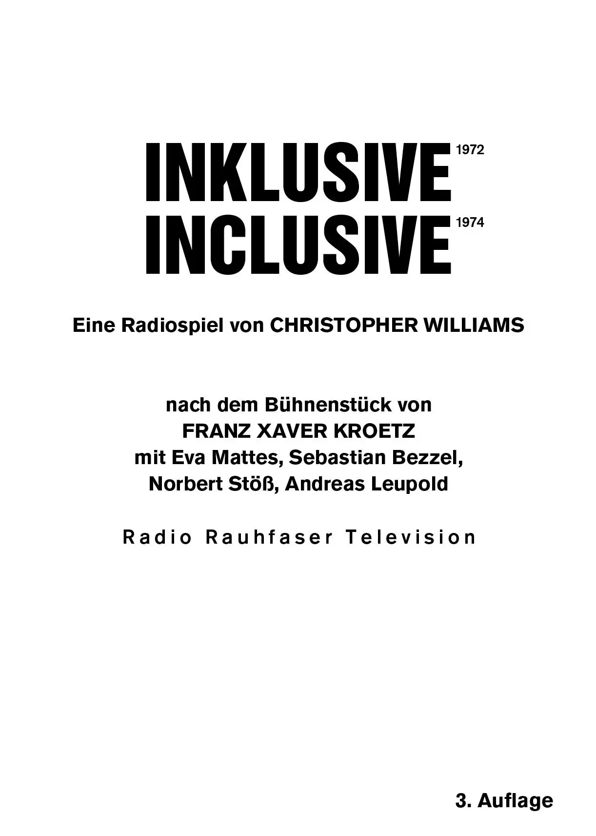 Cover: 9783753306148 | Christopher Williams. Inklusive 1972 / Inclusive 1972. Eine...