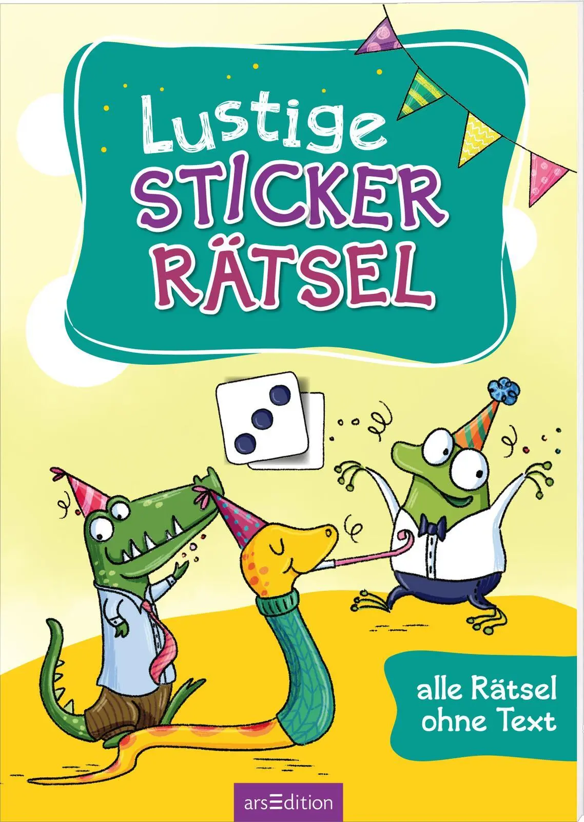 Cover: 9783845856148 | Lustige Sticker-Rätsel | Alle Rätsel ohne Text | Sandy Thißen | Buch