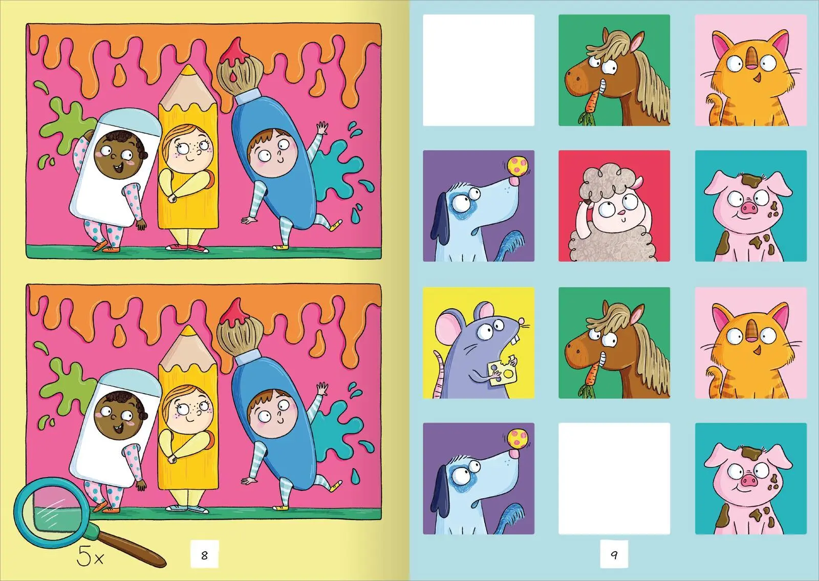 Bild: 9783845856148 | Lustige Sticker-Rätsel | Alle Rätsel ohne Text | Sandy Thißen | Buch