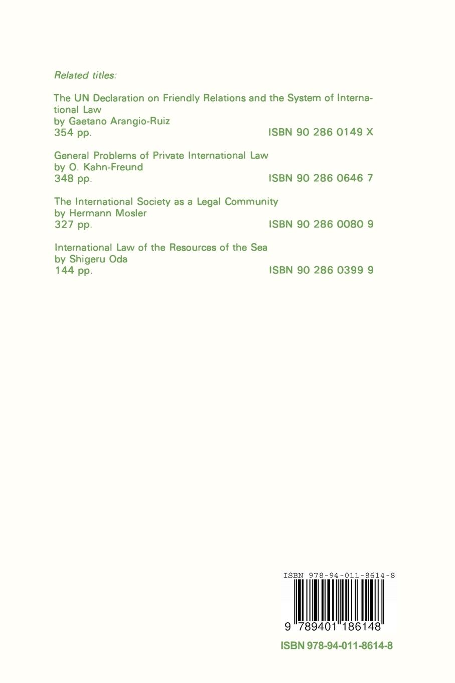 Rückseite: 9789401186148 | Principles of the Conflict of Laws National and International | Buch