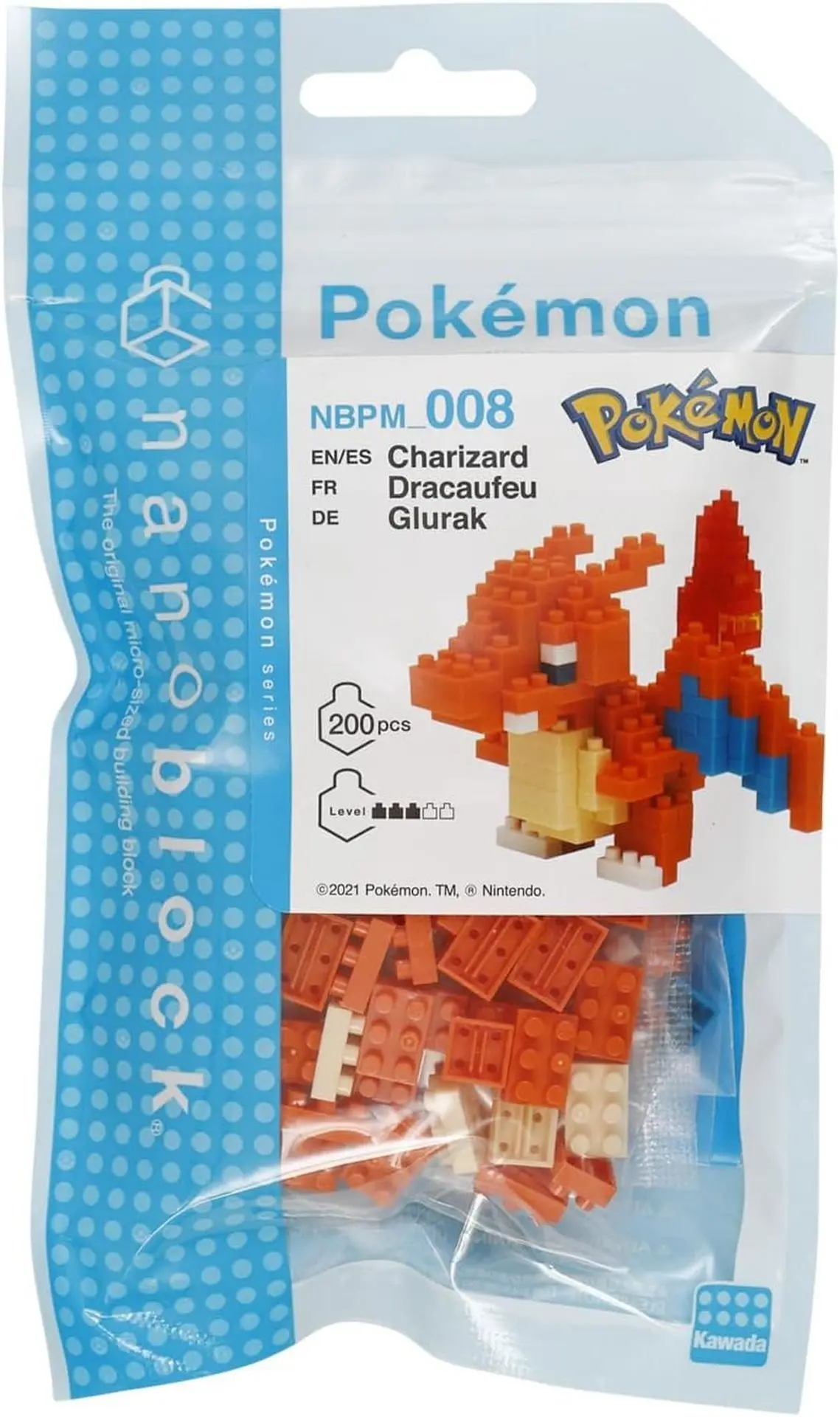 Cover: 4972825146248 | Nanoblock - Pokemon - Dracaufeu - 200 Teile | Bandai
