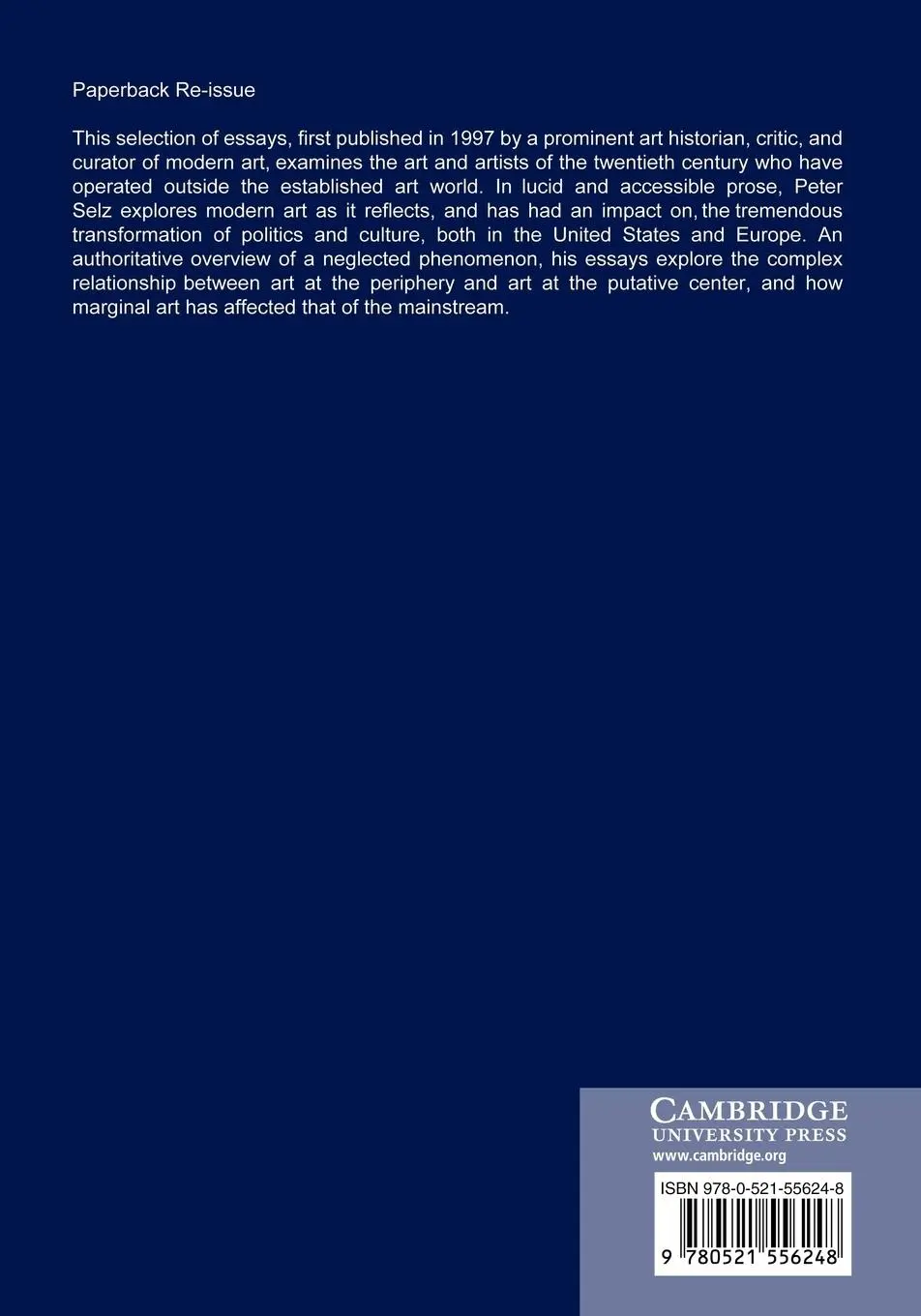Rückseite: 9780521556248 | Beyond the Mainstream | Essays on Modern and Contemporary Art | Selz
