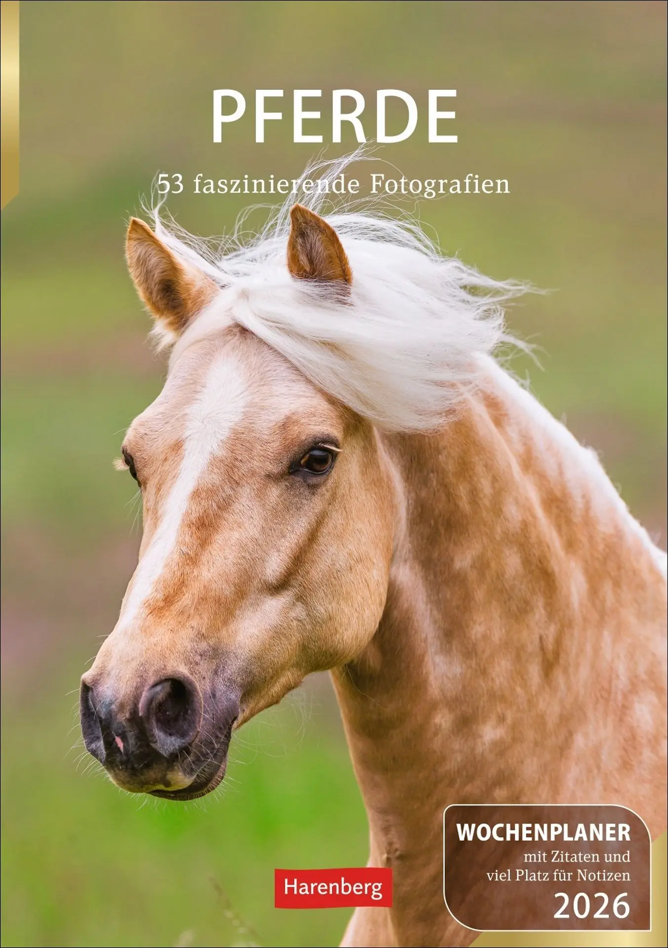 Cover: 9783840036248 | Pferde Wochenplaner 2026 - 53 faszinierende Fotografien | Slawik