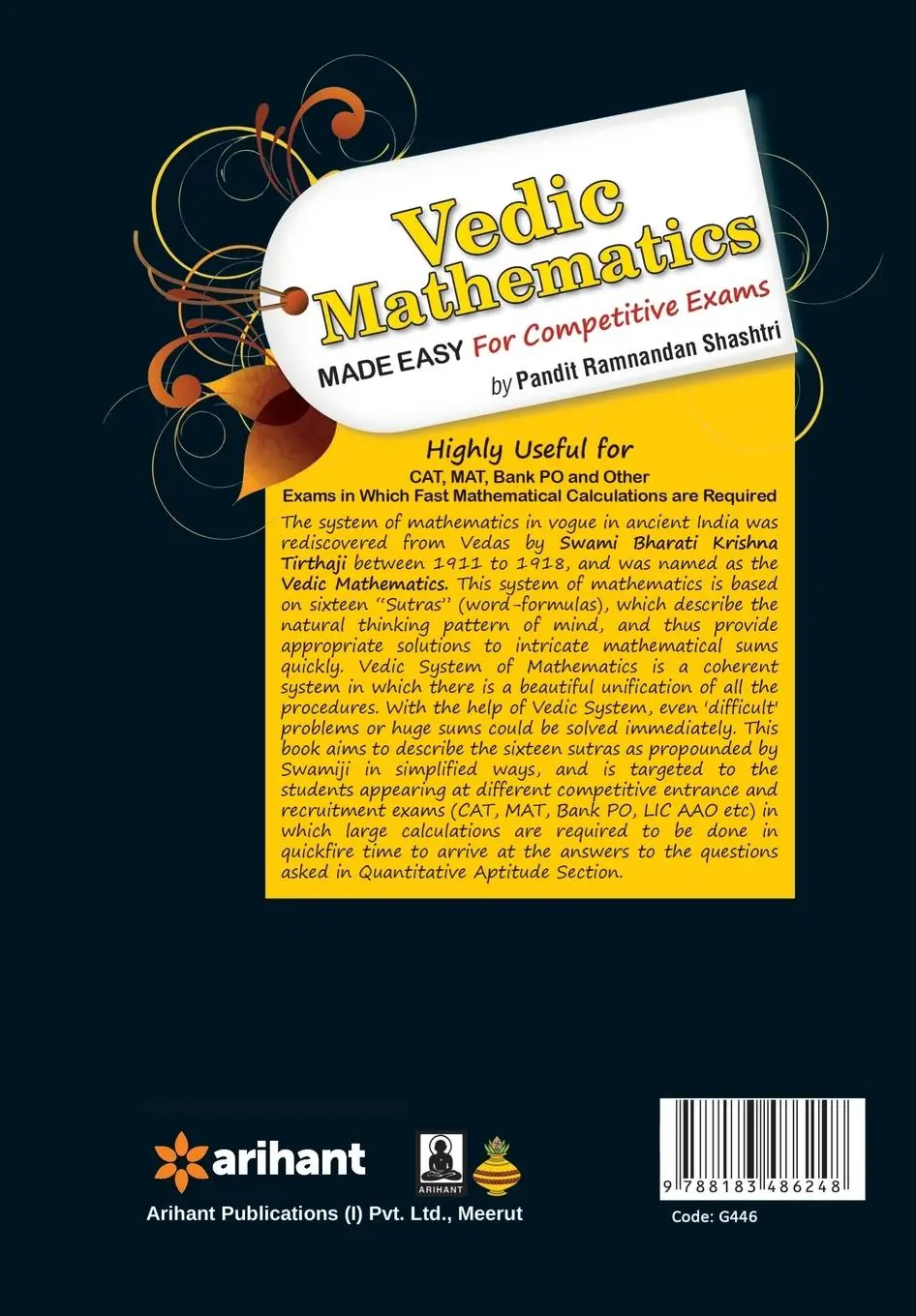 Rückseite: 9788183486248 | Vedic Mathematics (E) | Pt. Ramnandan Shastri | Taschenbuch | Englisch