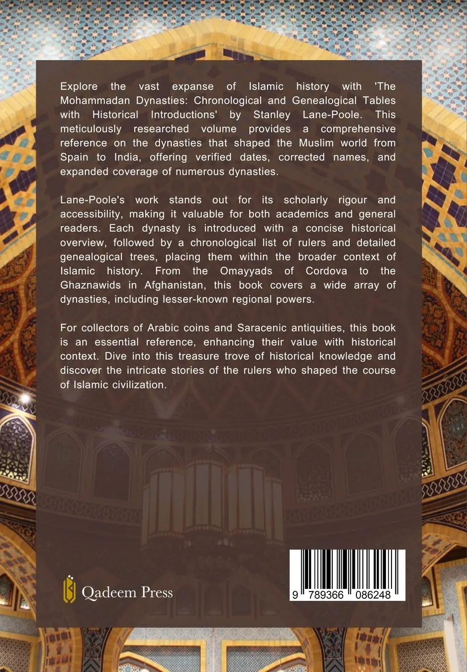 Rückseite: 9789366086248 | The Mohammadan Dynasties | Stanley Lane-Poole | Taschenbuch | Englisch