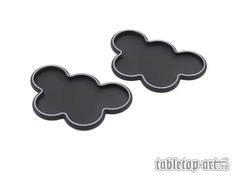 Cover: 704270726348 | Movement Tray - Rounded Edge - 25mm 5s Cloud - Black-Silver (2)