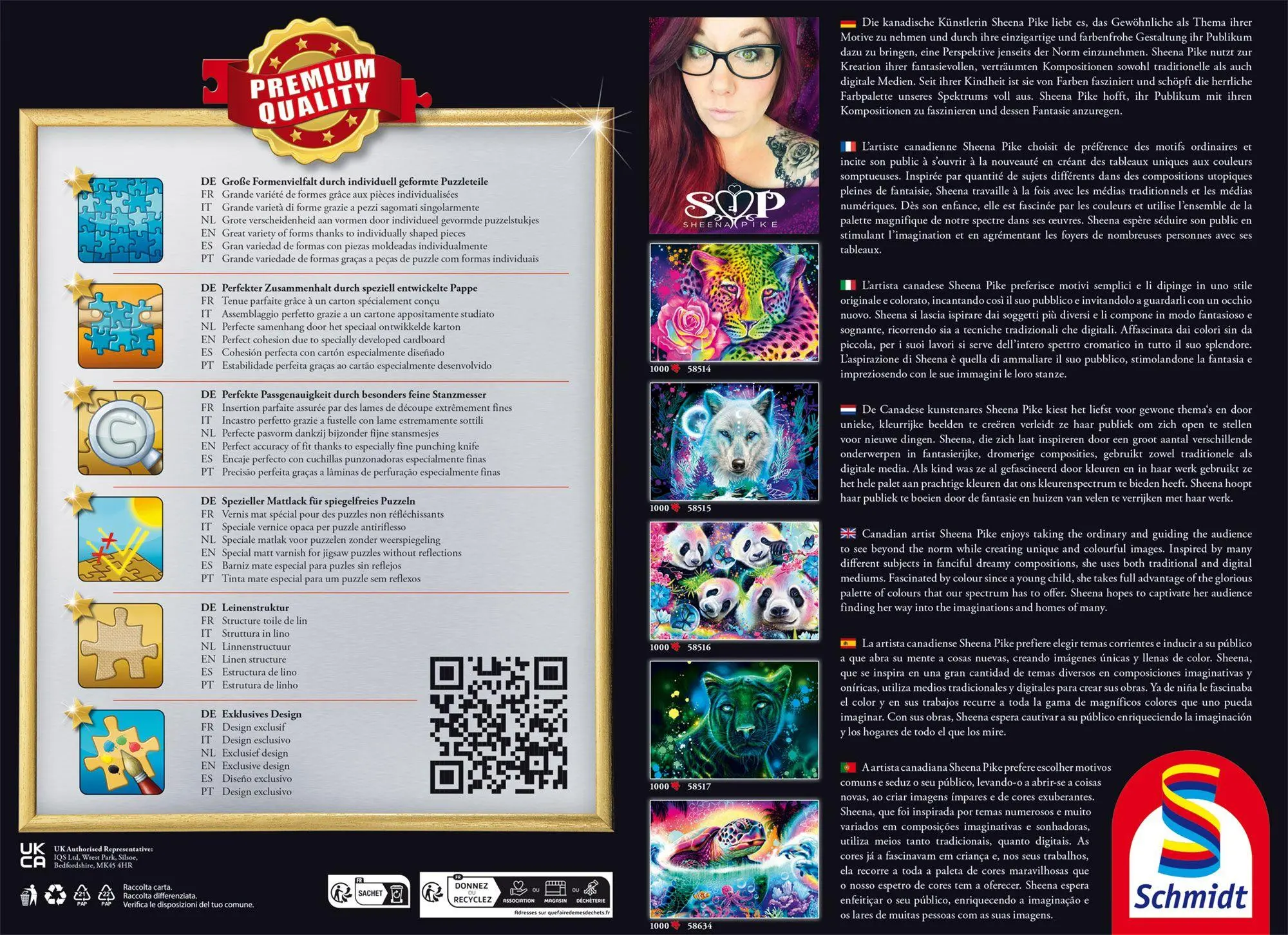 Bild: 4001504586348 | Neon Schildkröte | Puzzle Sheena Pike 1000 Teile | Spiel | 58634
