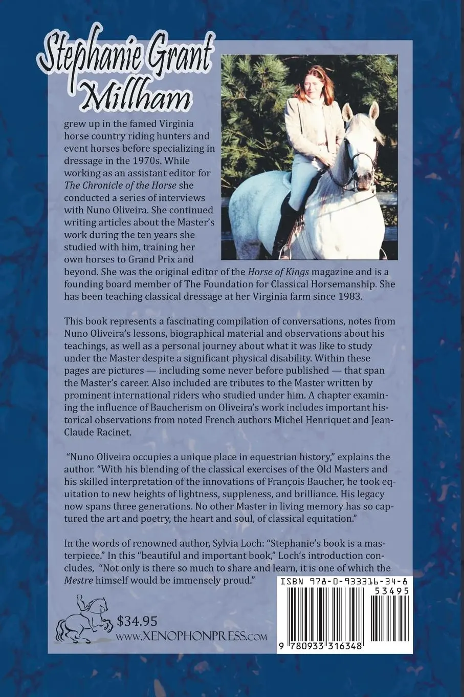 Rückseite: 9780933316348 | THE LEGACY OF MASTER NUNO OLIVEIRA | Stephanie Grant Millham | Buch