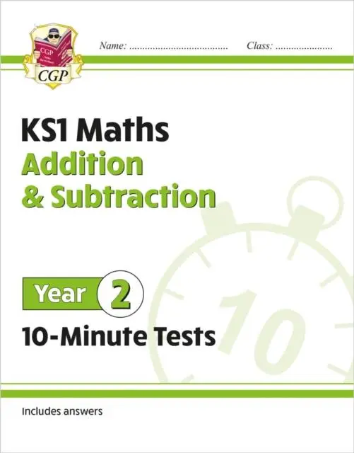 Cover: 9781789086348 | KS1 Year 2 Maths 10-Minute Tests: Addition and Subtraction | Cgp Books