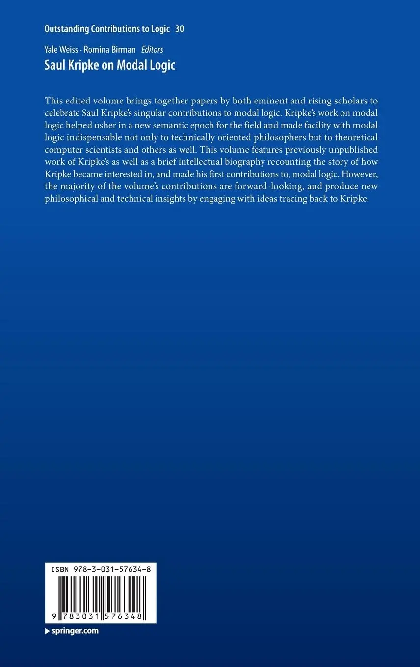 Rückseite: 9783031576348 | Saul Kripke on Modal Logic | Romina Birman (u. a.) | Buch | xiii