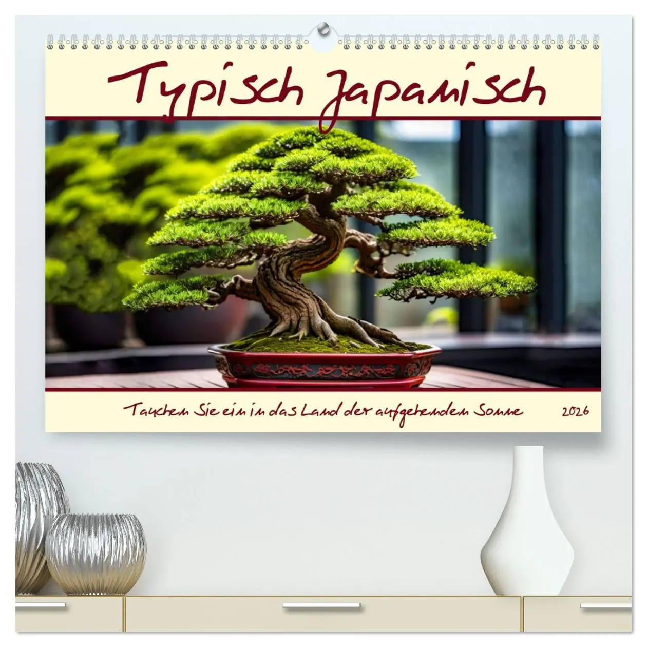 Cover: 9783457376348 | Typisch Japanisch (hochwertiger Premium Wandkalender 2026 DIN A2...