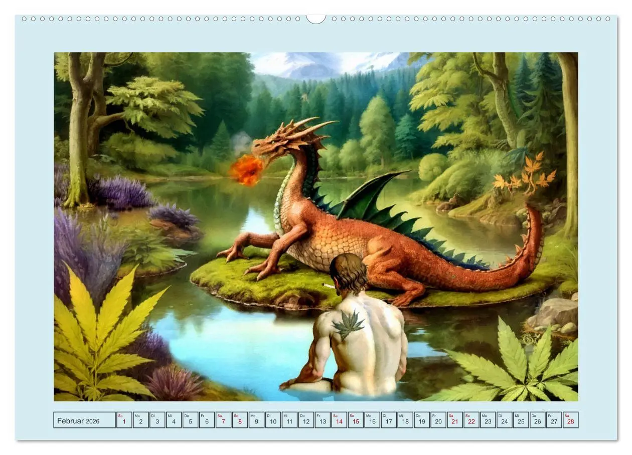 Bild: 9783457516348 | Marihuana-Mythen (Wandkalender 2026 DIN A2 quer), CALVENDO...