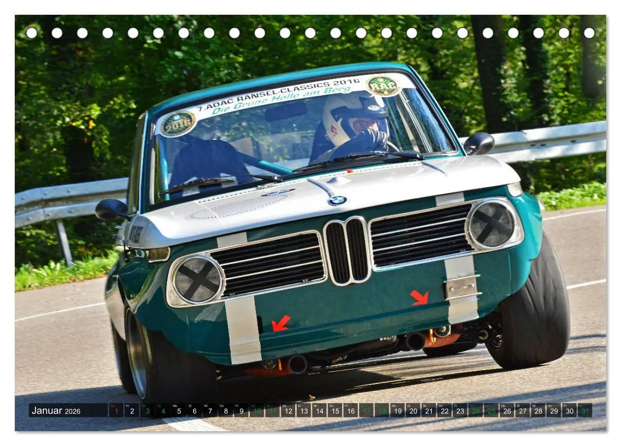 Bild: 9783457756348 | OLDTIMER BERGRENNEN - BMW Fahrzeuge (Tischkalender 2026 DIN A5...