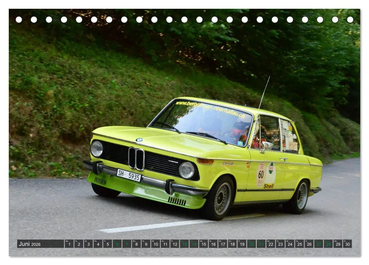 Bild: 9783457756348 | OLDTIMER BERGRENNEN - BMW Fahrzeuge (Tischkalender 2026 DIN A5...