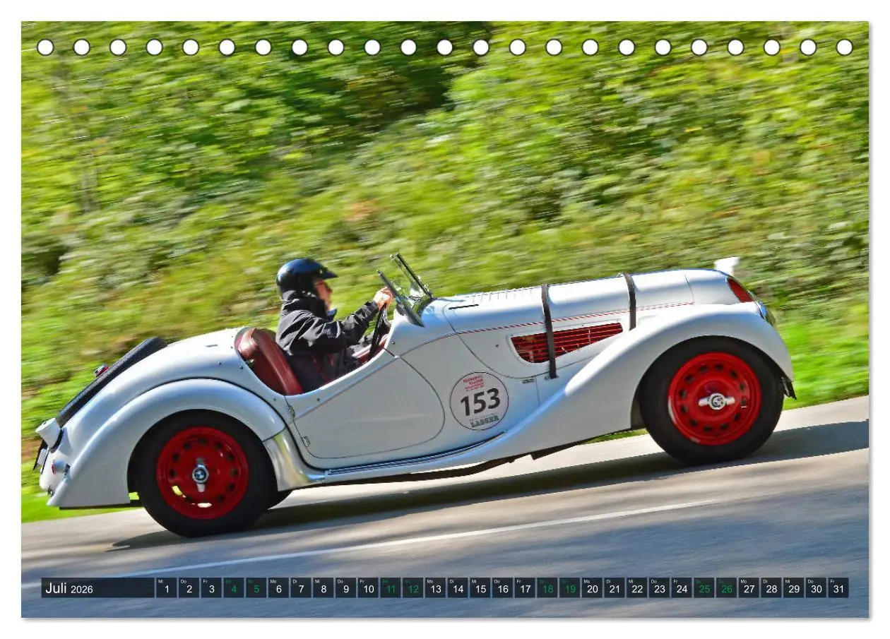 Bild: 9783457756348 | OLDTIMER BERGRENNEN - BMW Fahrzeuge (Tischkalender 2026 DIN A5...
