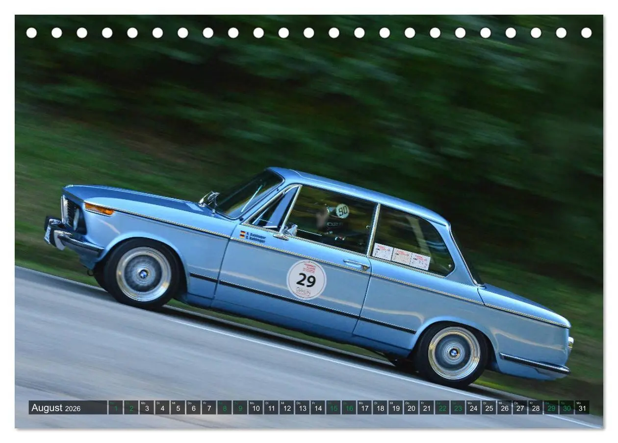 Bild: 9783457756348 | OLDTIMER BERGRENNEN - BMW Fahrzeuge (Tischkalender 2026 DIN A5...