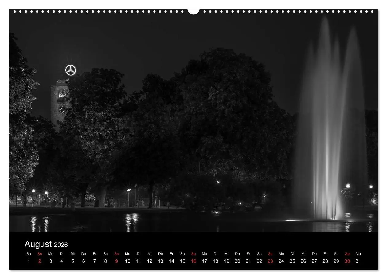 Bild: 9783516086348 | Stuttgart bei Nacht (Wandkalender 2026 DIN A2 quer), CALVENDO...