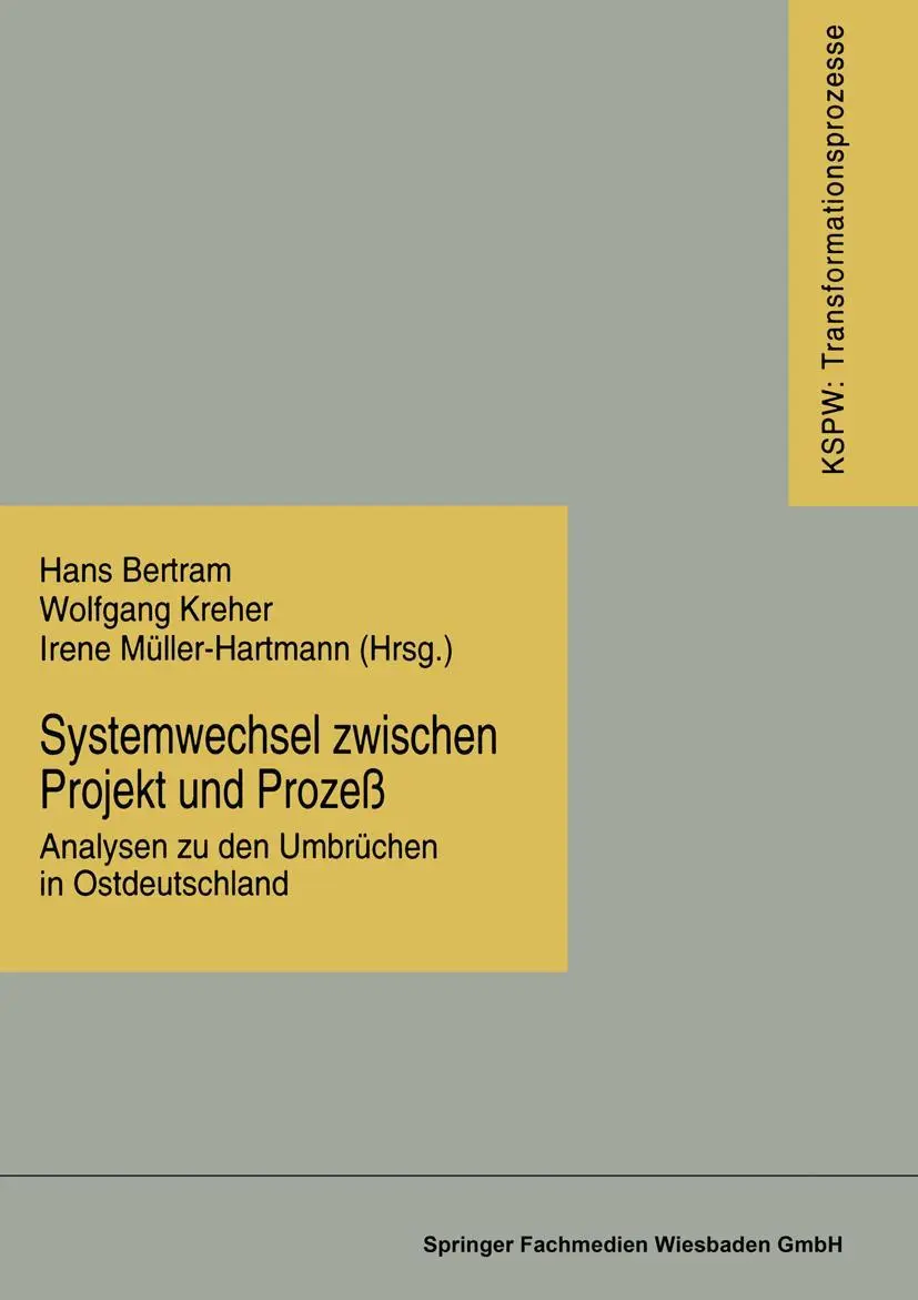 Cover: 9783810016348 | Systemwechsel zwischen Projekt und Prozeß | Hans Bertram (u. a.) | ii