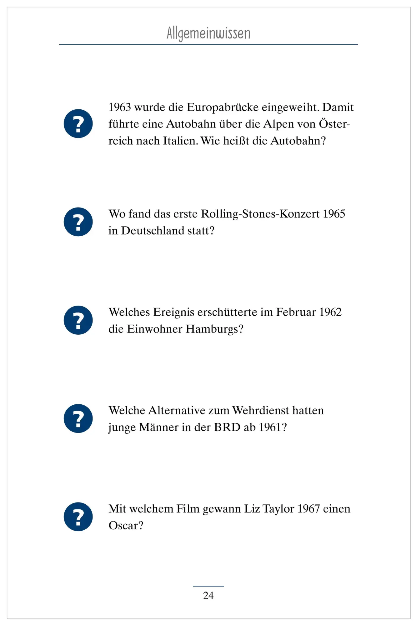 Bild: 9783948106348 | Allgemeinwissen. Das Gedächtnistraining-Quiz für Senioren. Ideal...