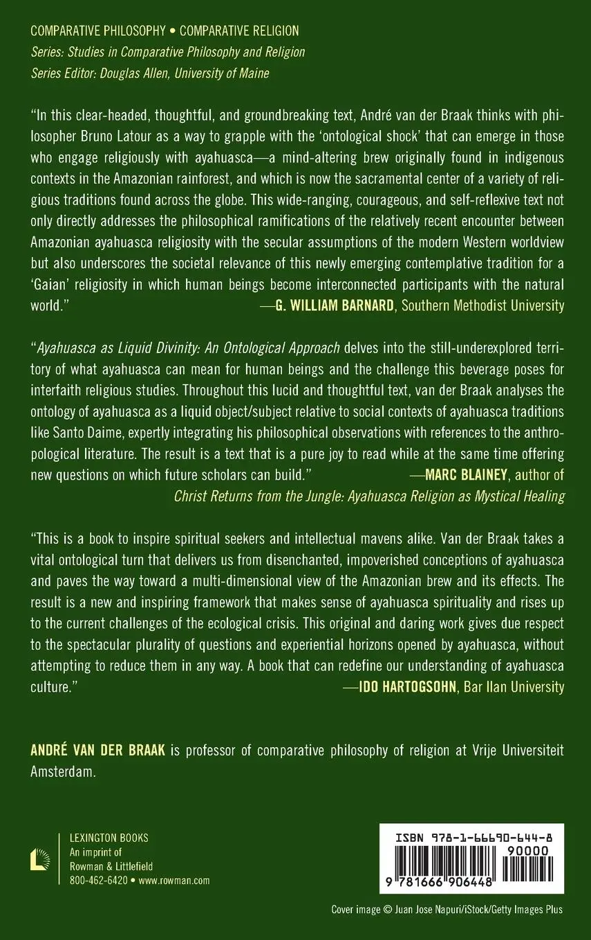 Rückseite: 9781666906448 | Ayahuasca as Liquid Divinity | An Ontological Approach | Braak | Buch