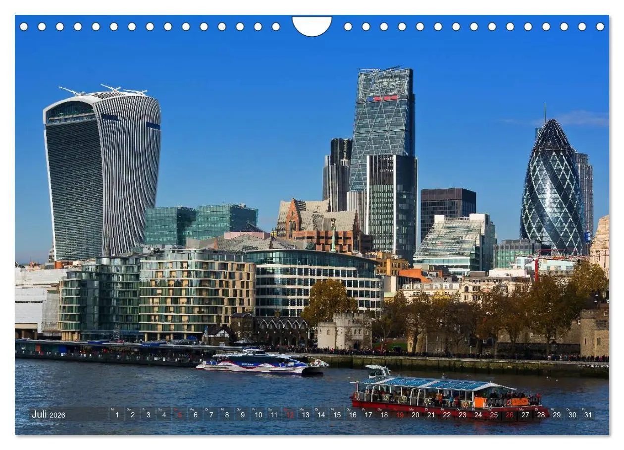 Bild: 9783516076448 | Londoner Perspektiven (Wandkalender 2026 DIN A4 quer), CALVENDO...