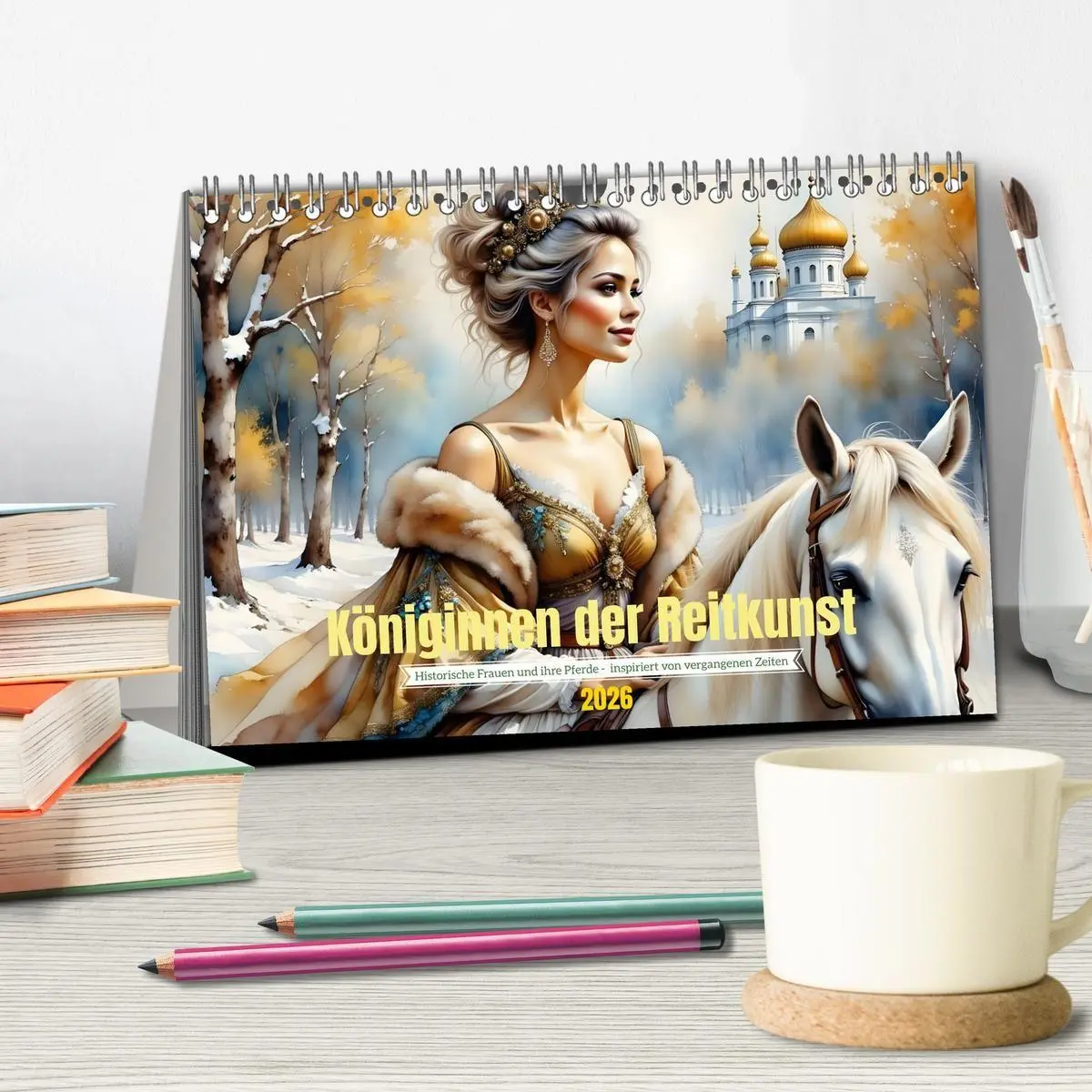 Bild: 9783516696448 | Königinnen der Reitkunst (Tischkalender 2026 DIN A5 quer), CALVENDO...
