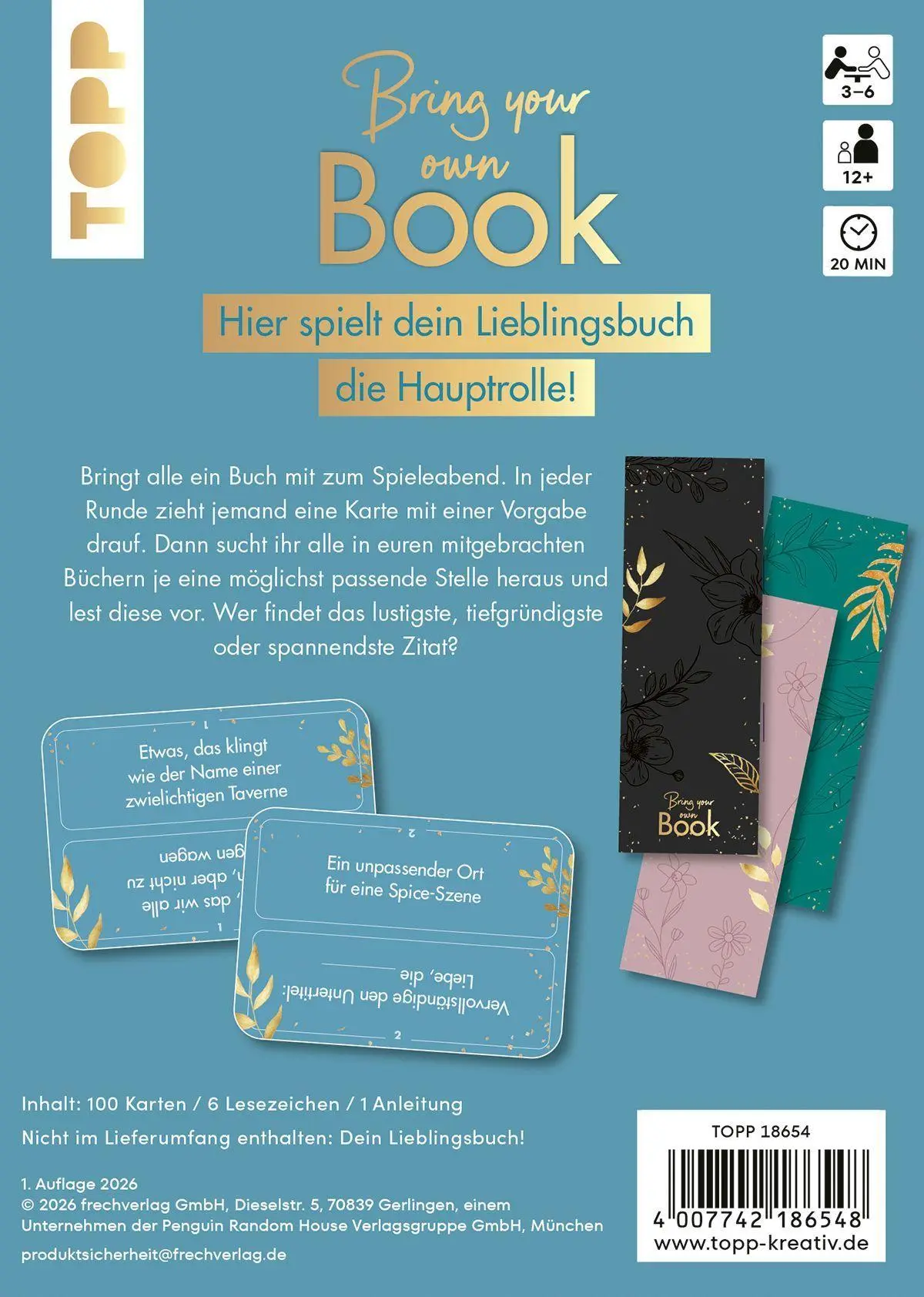 Bild: 4007742186548 | Bring your own Book - Booklove Edition. Das Spiel in dem dein Buch...