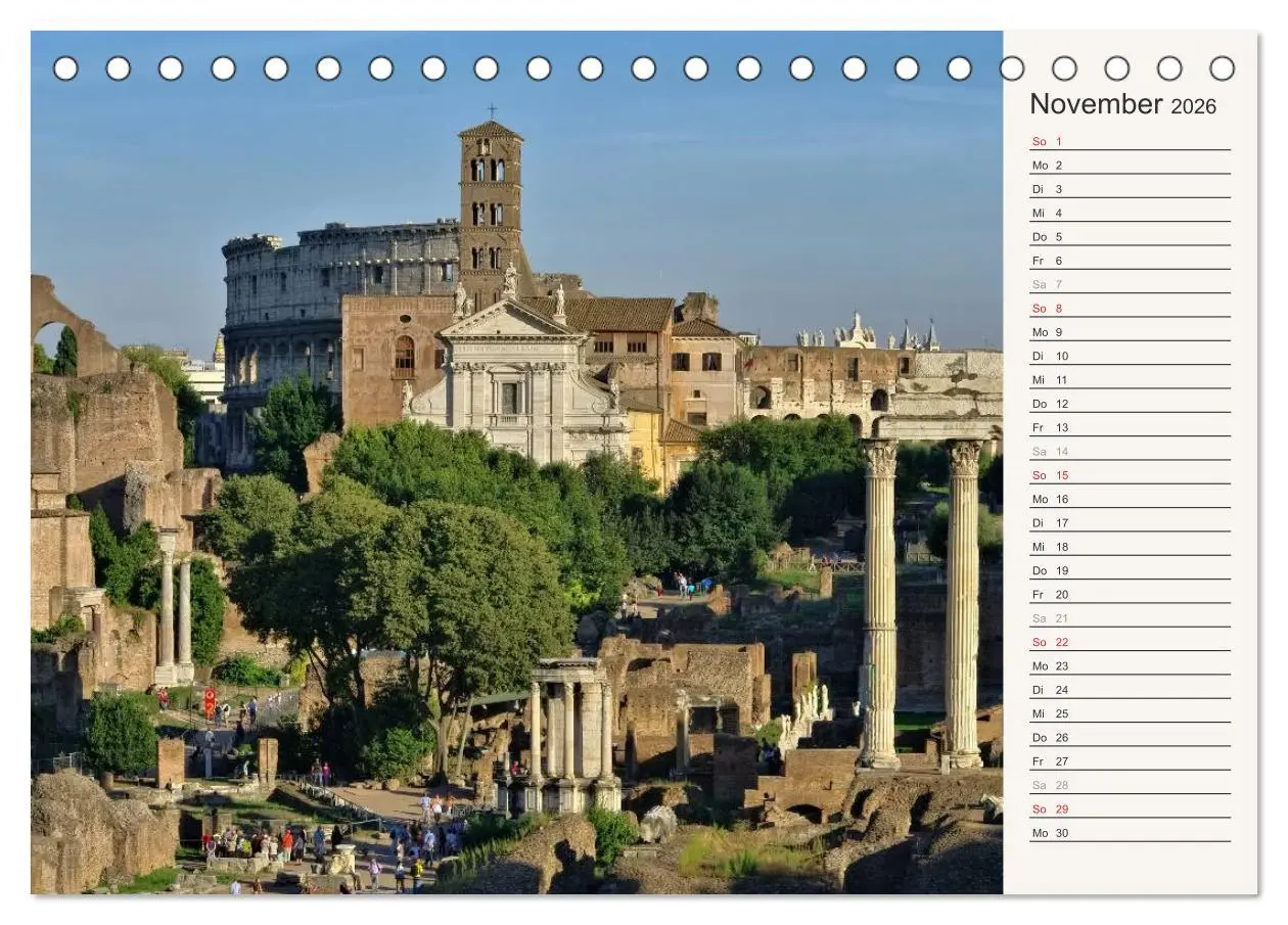 Bild: 9783457976548 | Rom - Die Ewige Stadt (Tischkalender 2026 DIN A5 quer), CALVENDO...