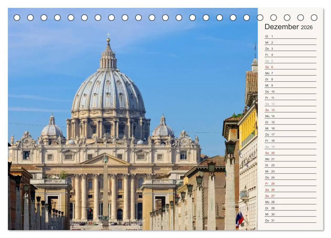 Bild: 9783457976548 | Rom - Die Ewige Stadt (Tischkalender 2026 DIN A5 quer), CALVENDO...