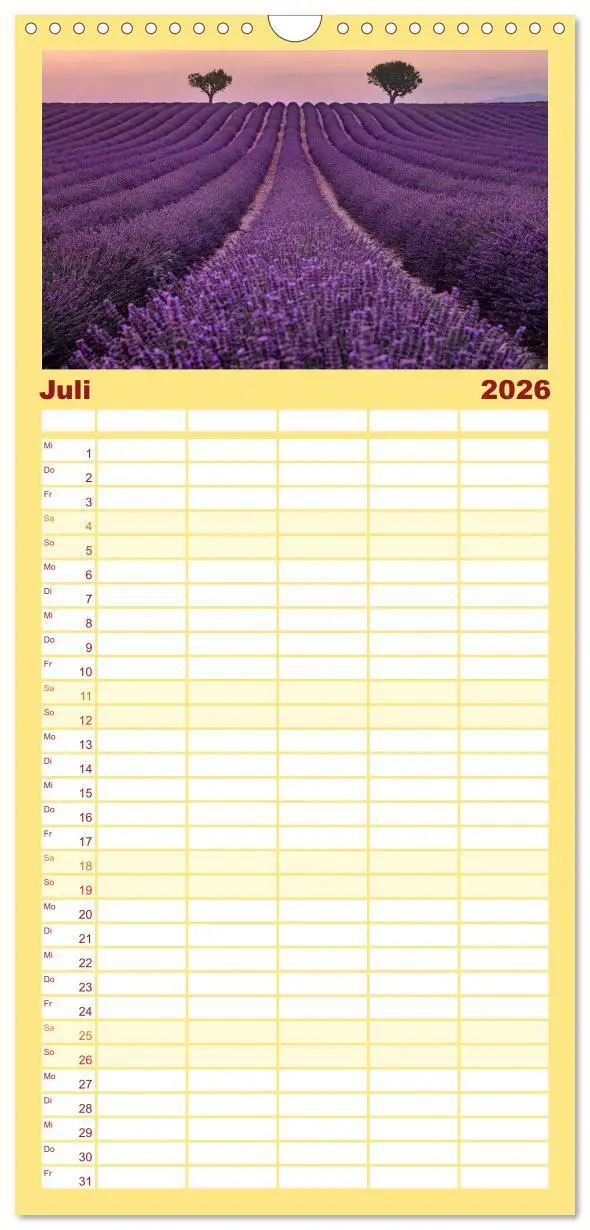 Bild: 9783516516548 | Familienplaner 2026 - Provence, Lavendelzeit in Südfrankreich mit 5...