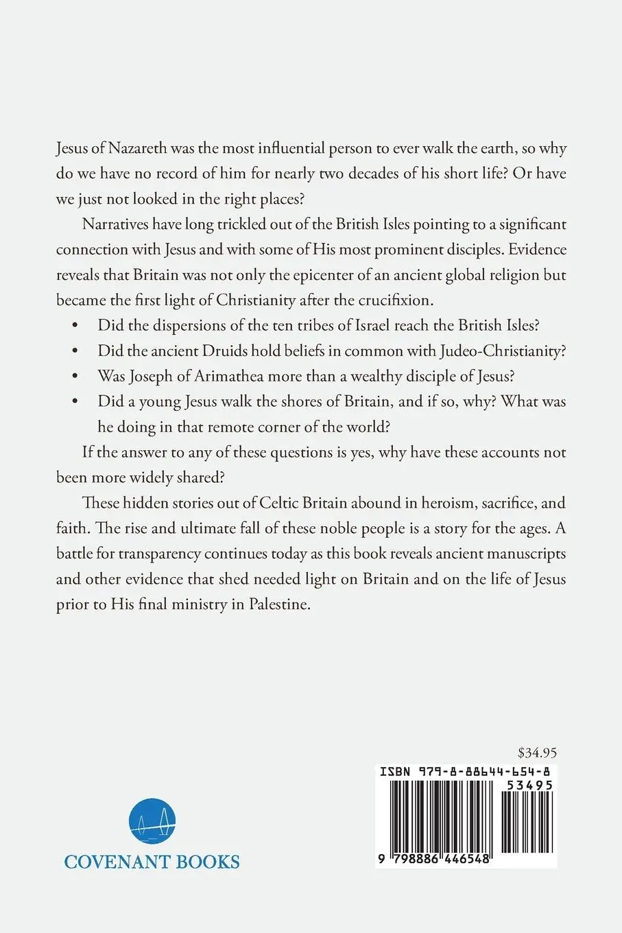 Rückseite: 9798886446548 | Hidden Stories of Jesus in Britain | Ben Bron (u. a.) | Taschenbuch