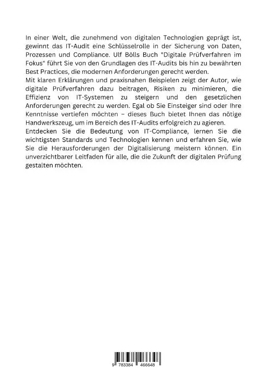 Rückseite: 9783384466648 | Digitale Prüfverfahren im Fokus | Ulf Böll | Taschenbuch | 300 S.
