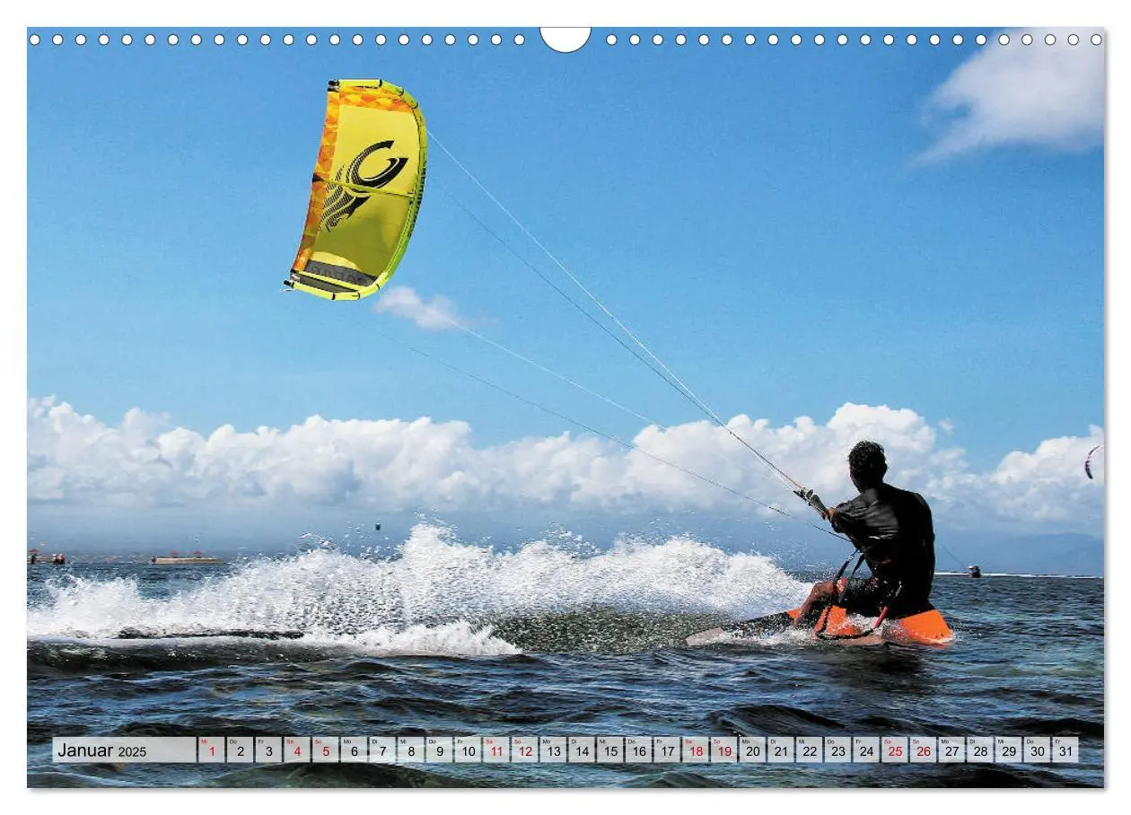 Bild: 9783435326648 | Kitesurfen - Action pur (Wandkalender 2025 DIN A3 quer), CALVENDO...
