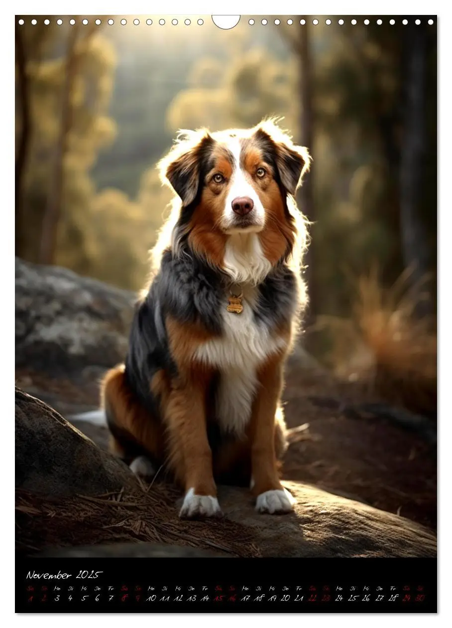 Bild: 9783435876648 | Australian Shepherd (Wandkalender 2025 DIN A3 hoch), CALVENDO...
