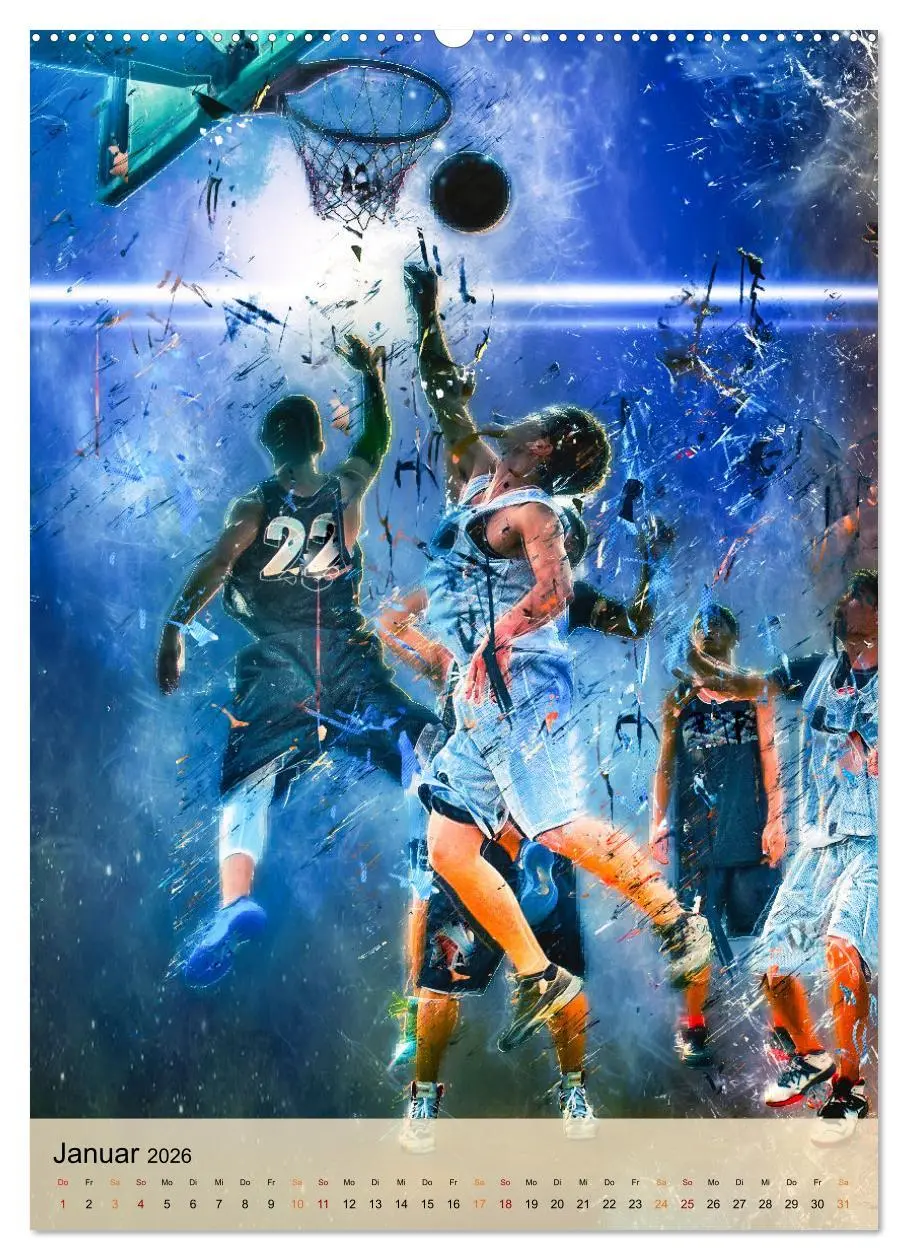 Bild: 9783516366648 | Basketball spektakulär (hochwertiger Premium Wandkalender 2026 DIN...