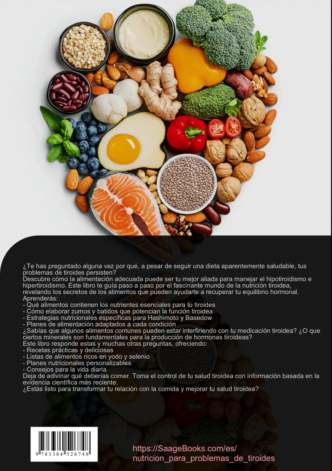 Rückseite: 9783384526748 | Nutrición para la Tiroides: Guía Completa de Alimentación para...