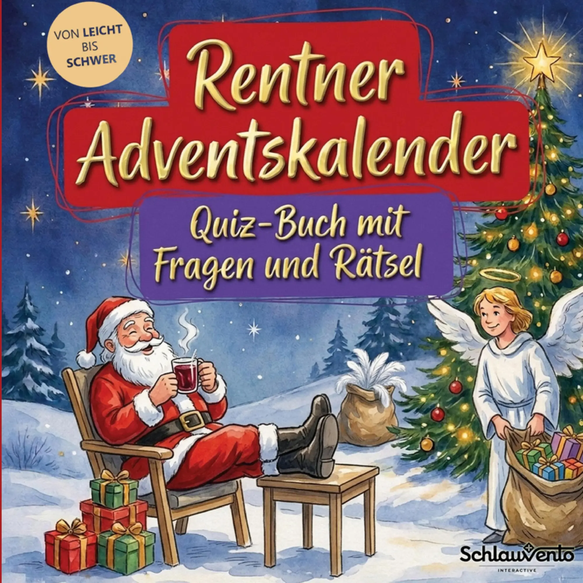 Cover: 9783693196748 | Rentner-Adventskalender: Quiz-Buch mit Fragen und Rätsel | Interactive