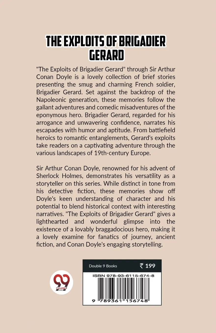 Rückseite: 9789361156748 | The Exploits Of Brigadier Gerard | Arthur Conan Doyle | Taschenbuch