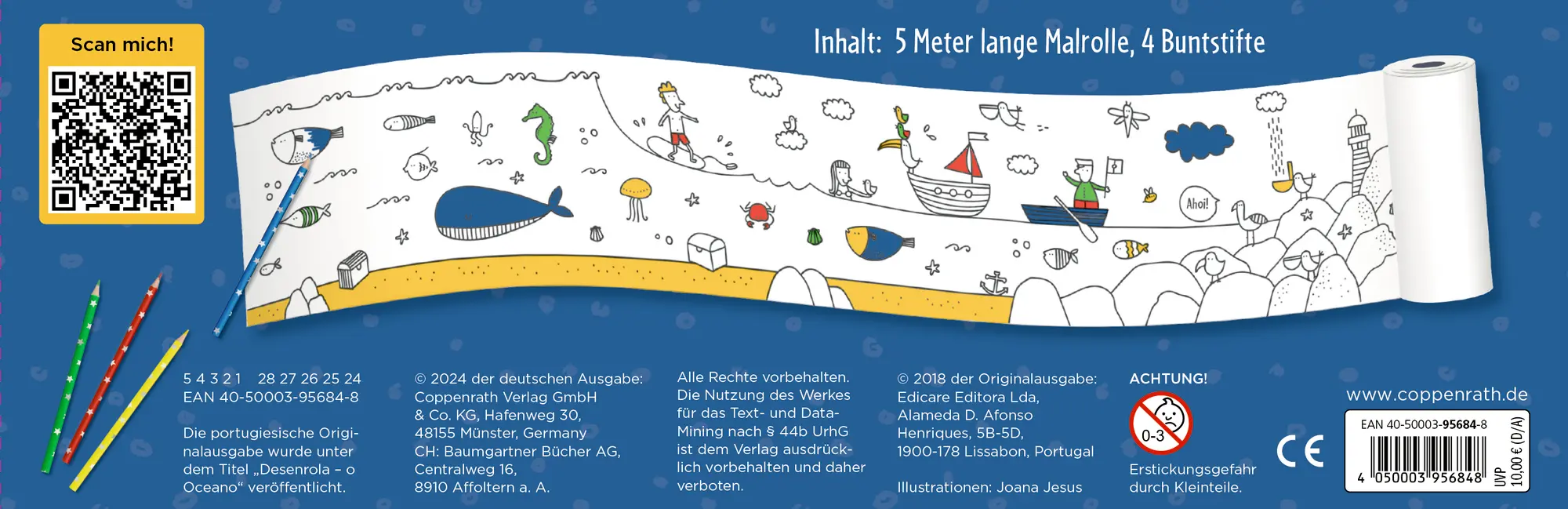 Bild: 4050003956848 | Meine erste Malrolle | Meer &amp; Küste | Joana Jesus | Mini-Künstler