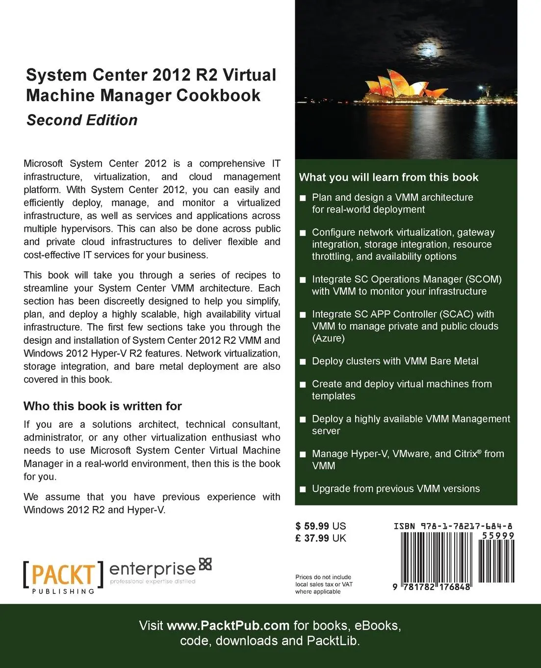 Rückseite: 9781782176848 | System Center 2012 R2 Virtual Machine Manager Cookbook (Update) | Buch