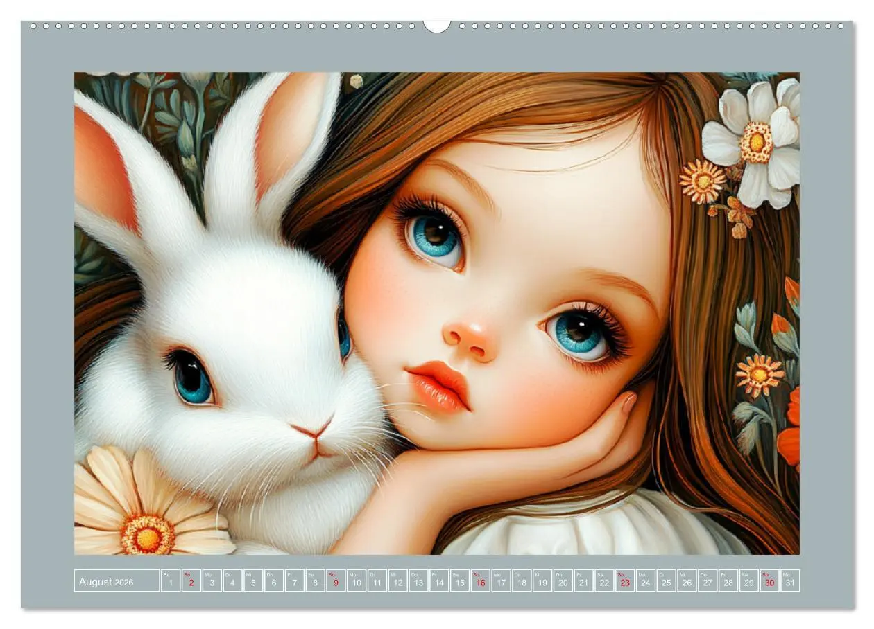 Bild: 9783457326848 | Verträumte Mädchen. Tiere, Blumen, Liebe. (hochwertiger Premium...
